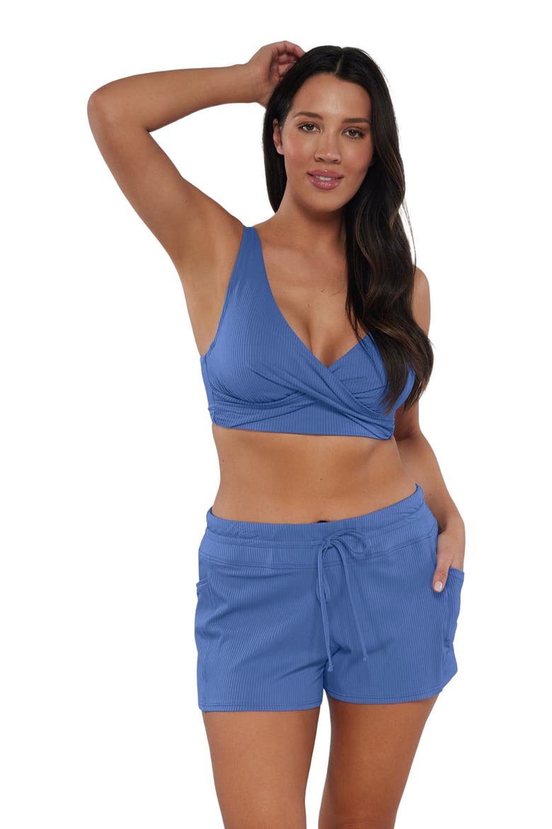 Laguna Swim Short Bottoms, Main, color, Harbor Blue Sandbar Rib