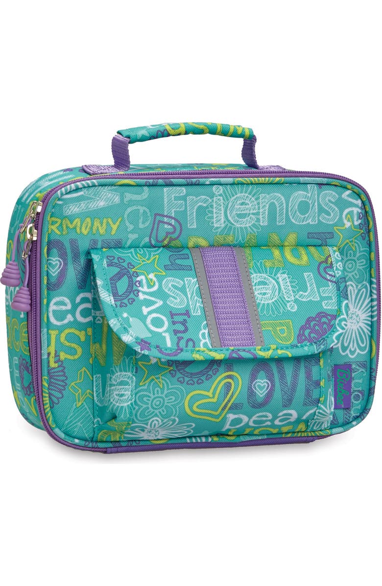 Bixbee Hope Peace Love Lunchbox, Main, color,