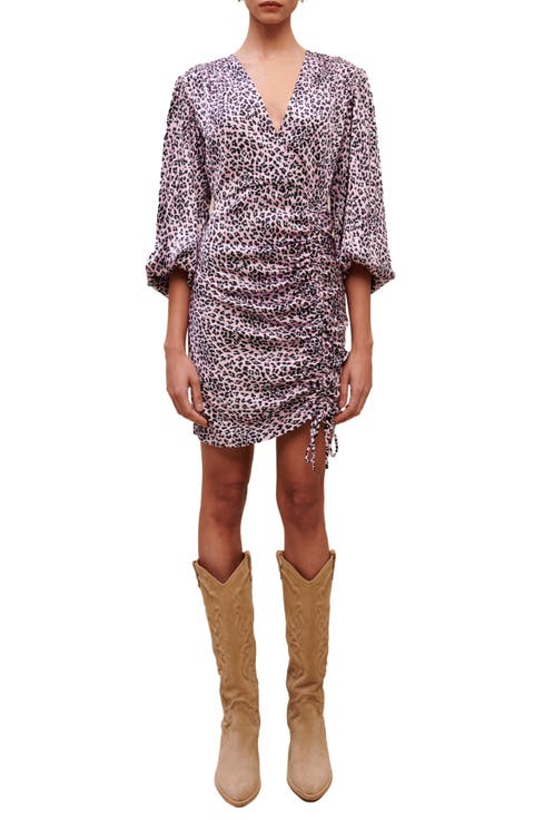 Revetu Leopard Print Minidress