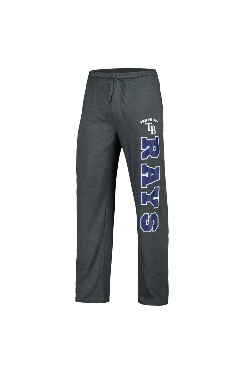 CONCEPTS SPORT Men's Concepts Sport Charcoal/Navy Tampa Bay Rays Meter T-Shirt & Pants Sleep Set, Alternate, color, 