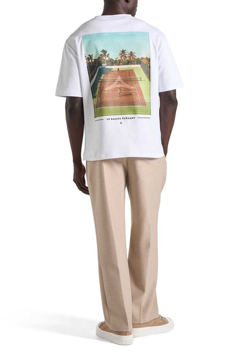 Aaron Club Saint-Tropez Cotton T-Shirt, Alternate, color, White