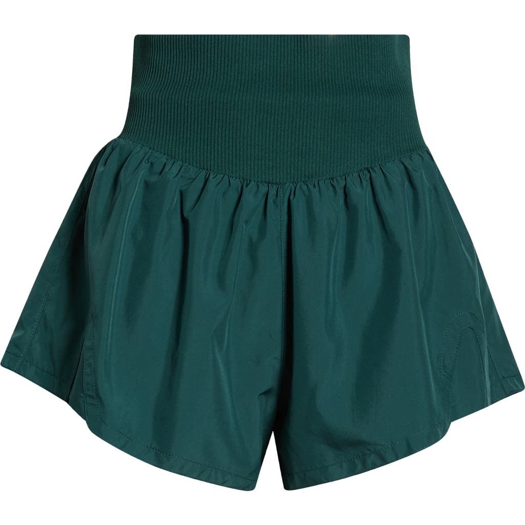Free People Fp Movement Carpe Diem Water Resistant Shorts In Green