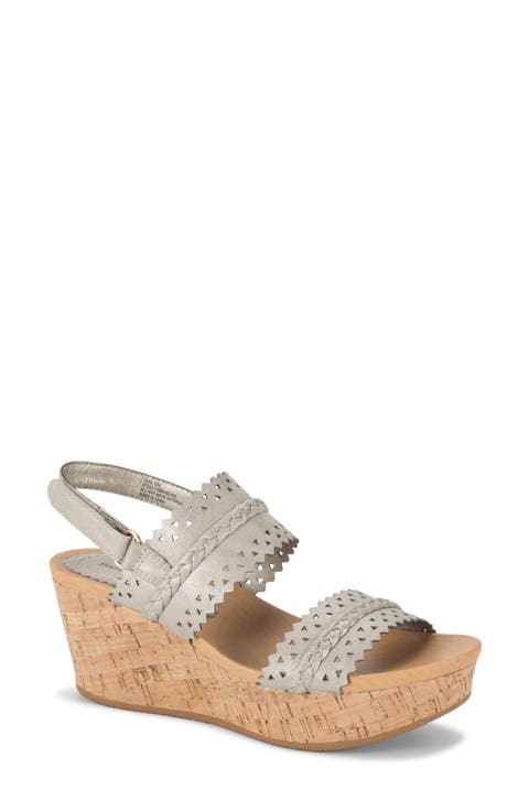 Rene Slingback Platform Wedge Sandal (Women)
