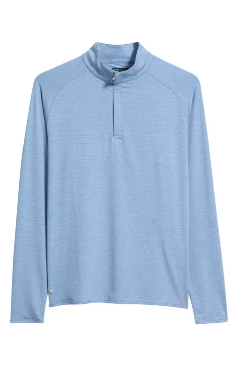 Crown Crafted Stealth Stripe Performance Quarter Zip Pullover
