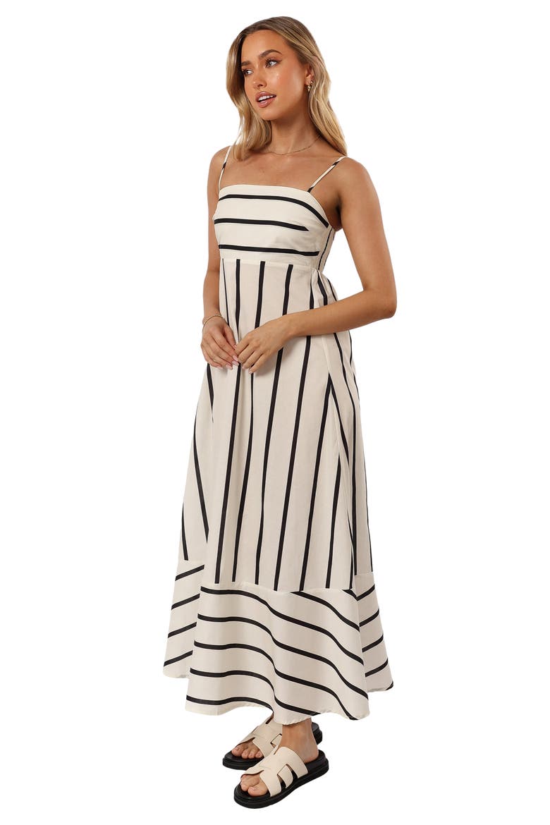 Shantelle Stripe Cotton Sundress, Alternate, color, CREAM STRIPE