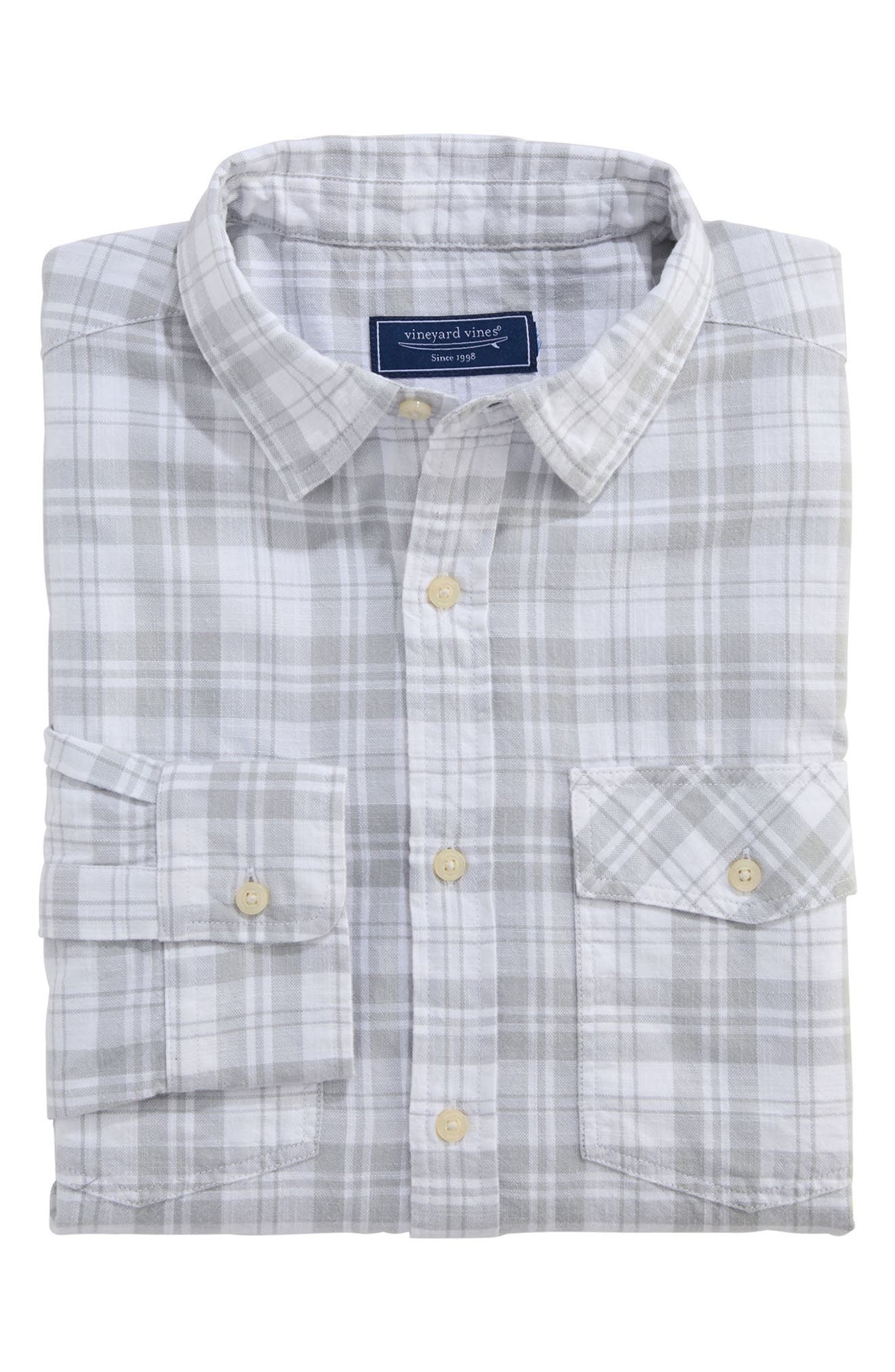 Hummock Pond Regular Fit Plaid Cotton Button-Up Shirt - image 2