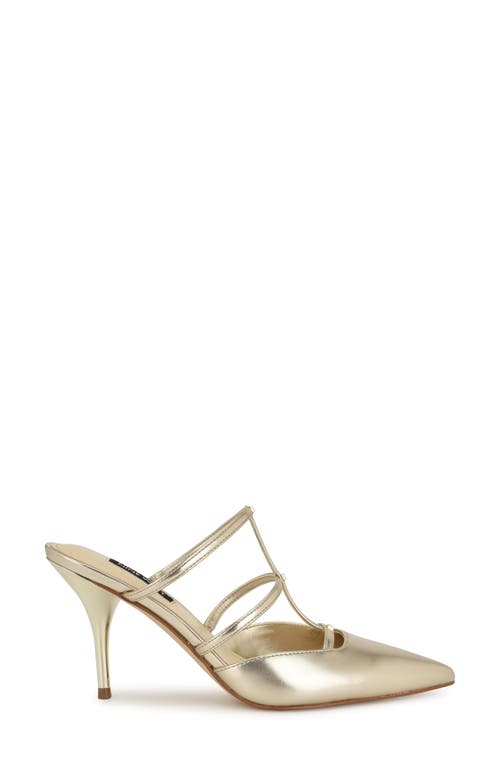 Nine West Tianala Pointed Toe Mule In Gold