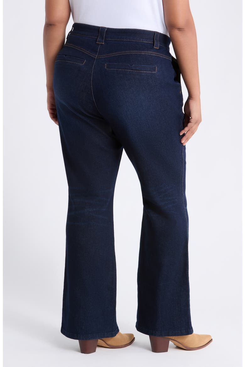 High Waist Ankle Wide Leg Jeans, Alternate, color, DARK INDIGO ARTISANAL