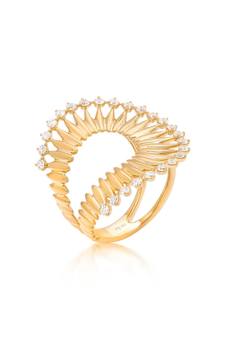 Hueb 18K Gold Diamond Ring, Main, color, 