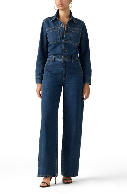 Heritage Long Sleeve Denim Jumpsuit