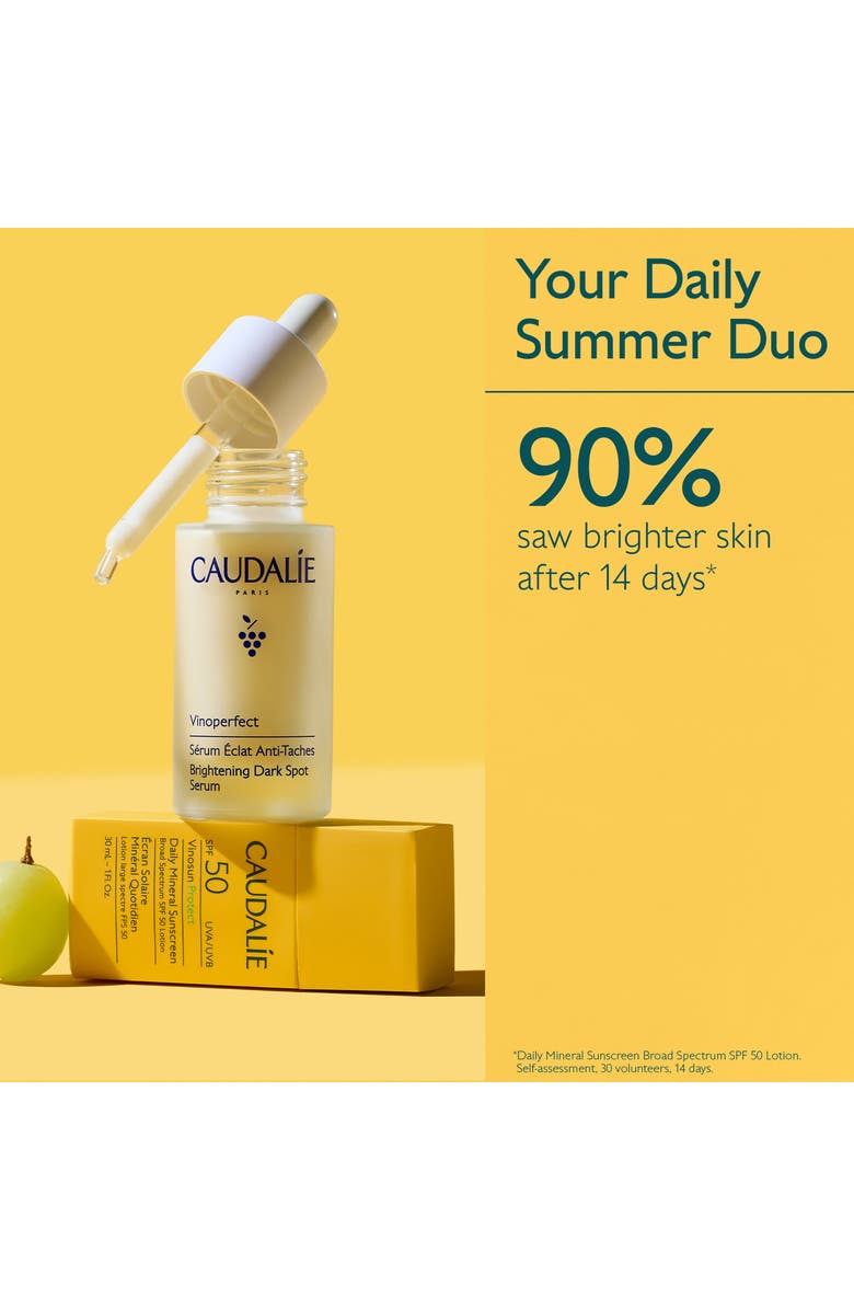 CAUDALÍE Dark Spot Brightening Serum & Sunscreen SPF 50 Set $105 Value, Alternate, color, 