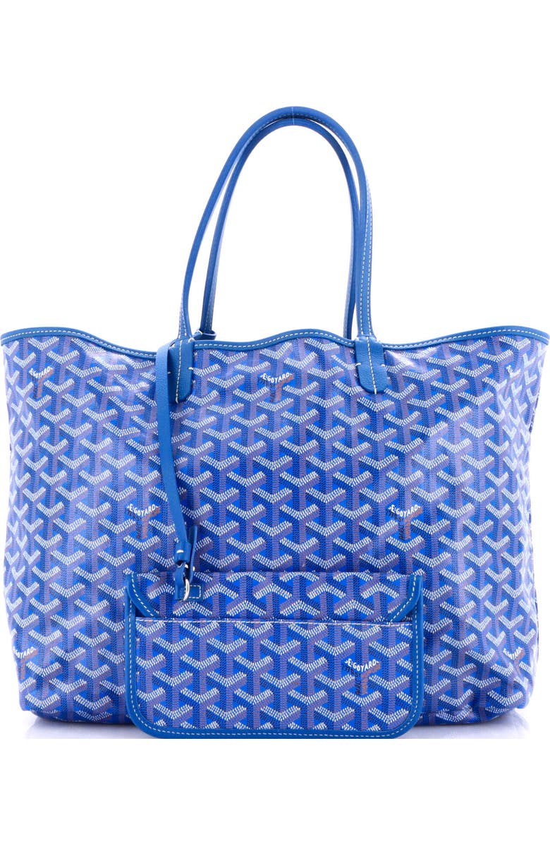 Pre-Owned Goyard Saint Louis Tote Coated Canvas PM, Alternate, color, Blue