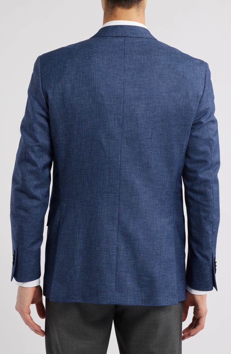Peter Millar Hyperlight Soft Micro Houndstooth Wool & Silk Blend Sport Coat, Alternate, color, 