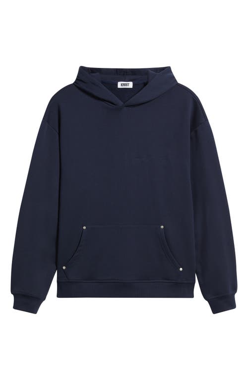 Krost Friends Cotton Terry Hoodie In Blue