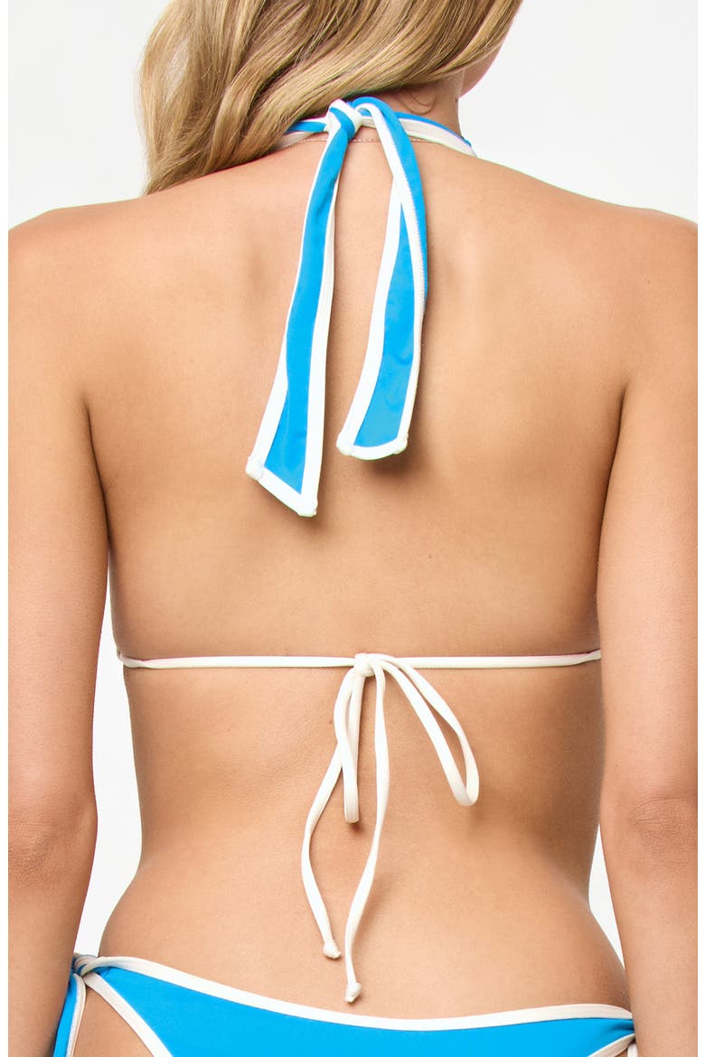 Mac Bikini Top, Alternate, color, ELECTRIC BLUE/ CREAM