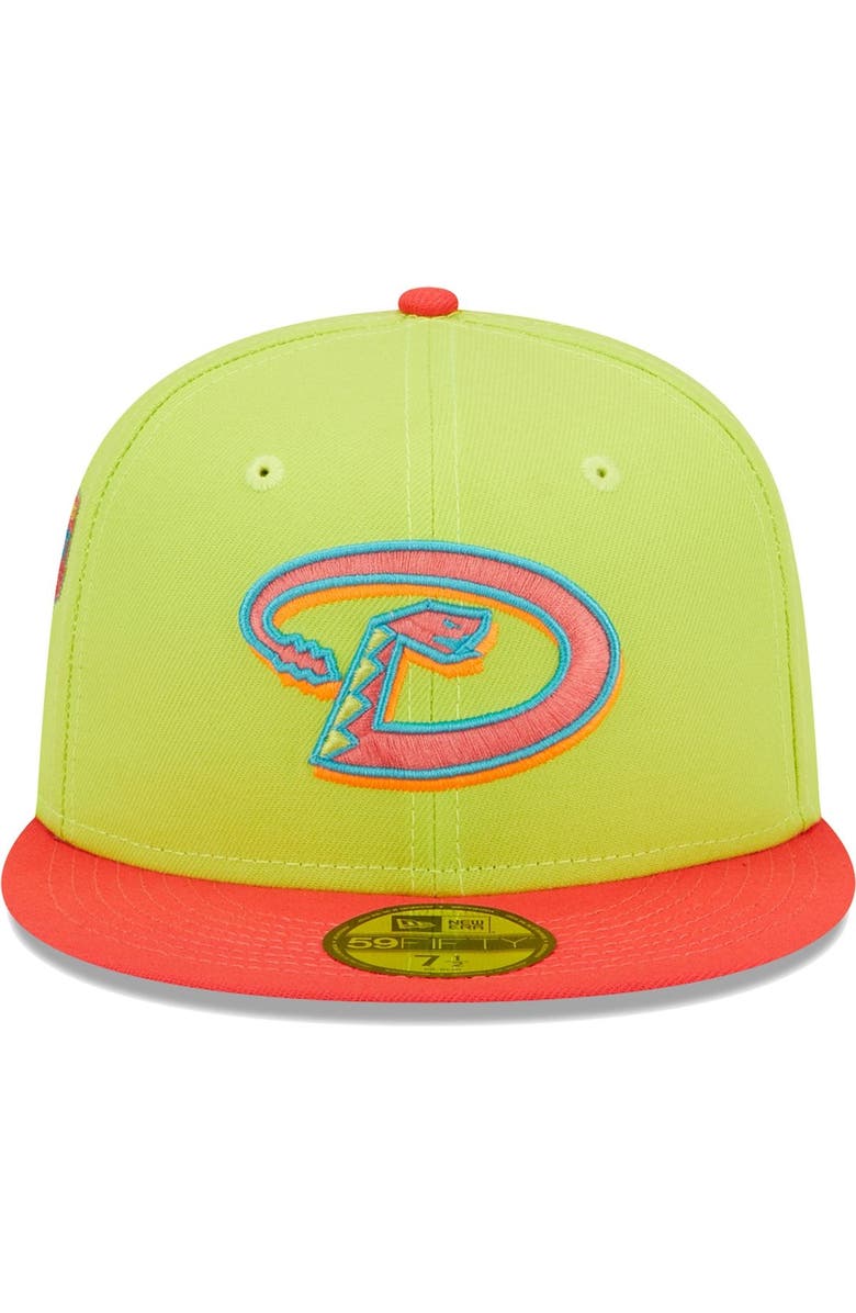New Era Men's New Era Green/Red Arizona Diamondbacks Cyber Highlighter 59FIFTY Fitted Hat, Alternate, color, 