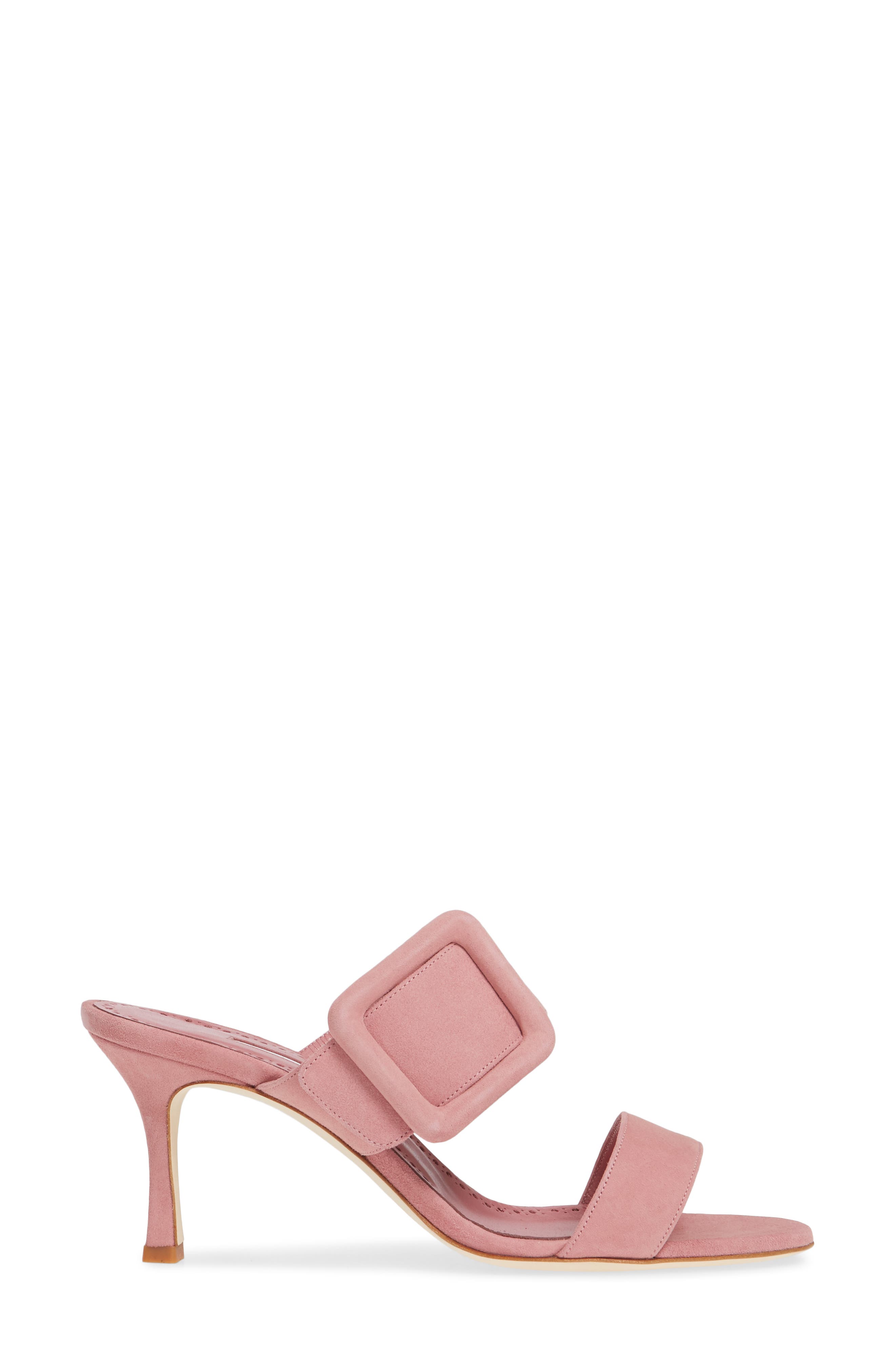 Manolo Blahnik Gable Buckle Slide Sandal, Alternate, color, 