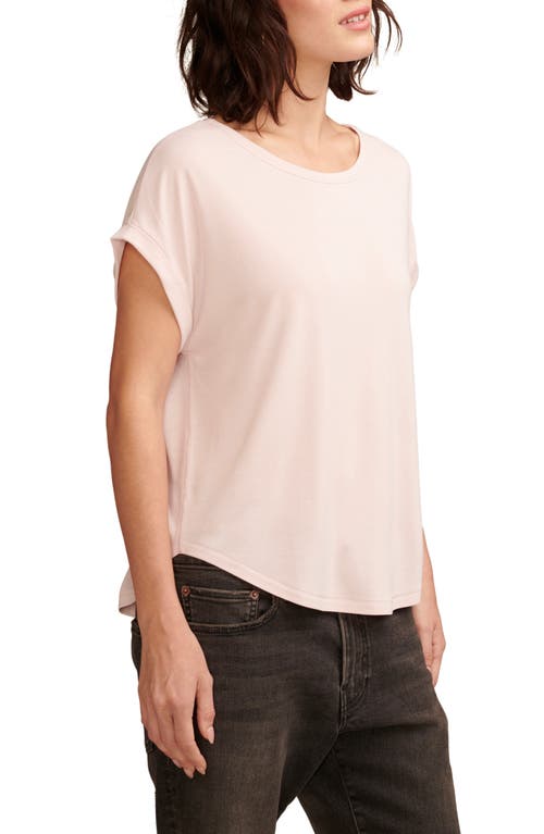 Lucky Brand Women's Short Sleeve Sandwash Dolman Tee In Shell Pink