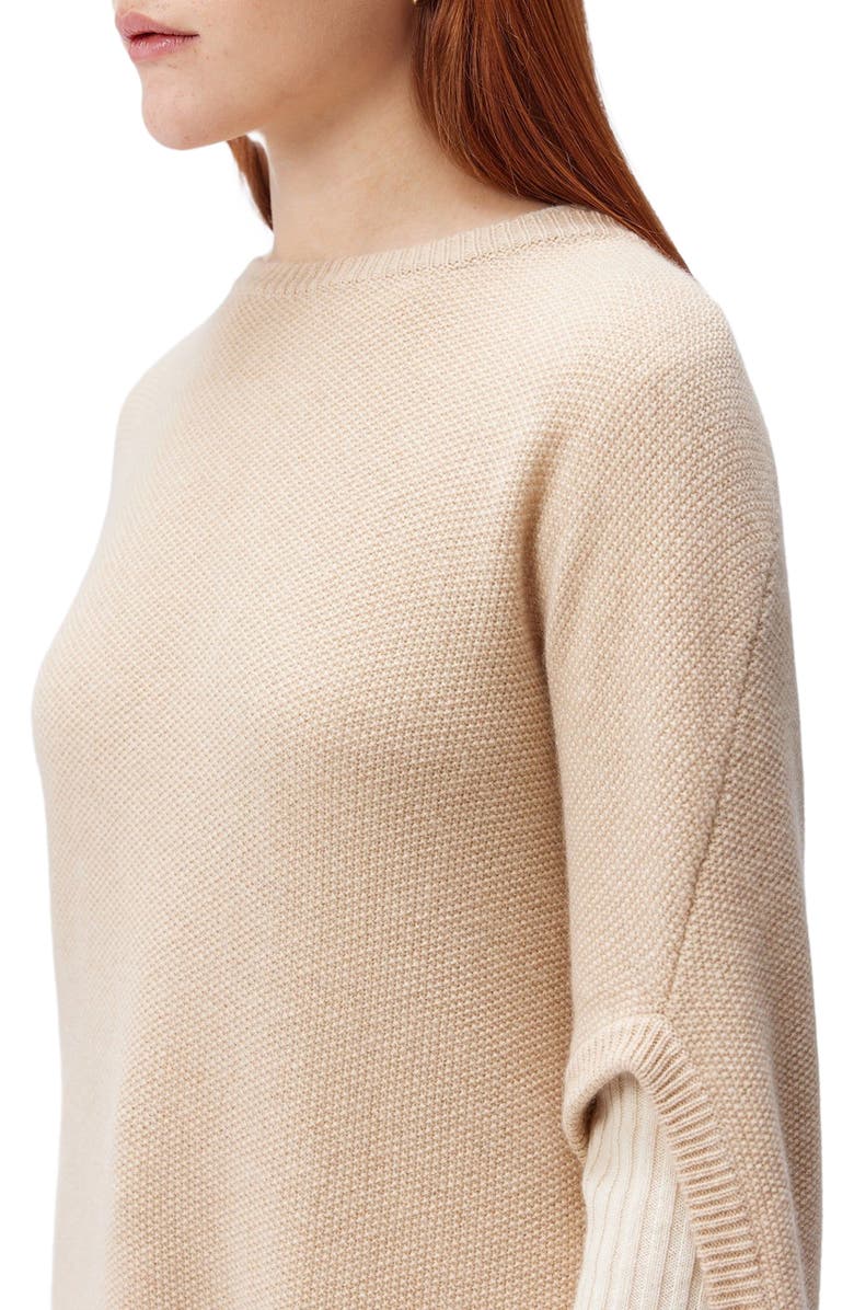 GOBI Mongolian Cashmere Cashmere Cocoon Sweater, Alternate, color, Beige