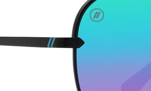 Blenders Eyewear 60.5mm Shadow Polarized Aviator Sunglasses In Black