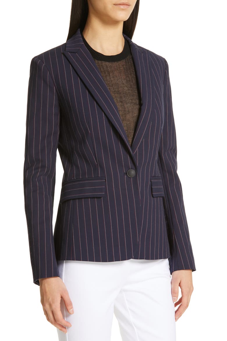Lexington Stripe Blazer, Alternate, color, NAVYSTRP