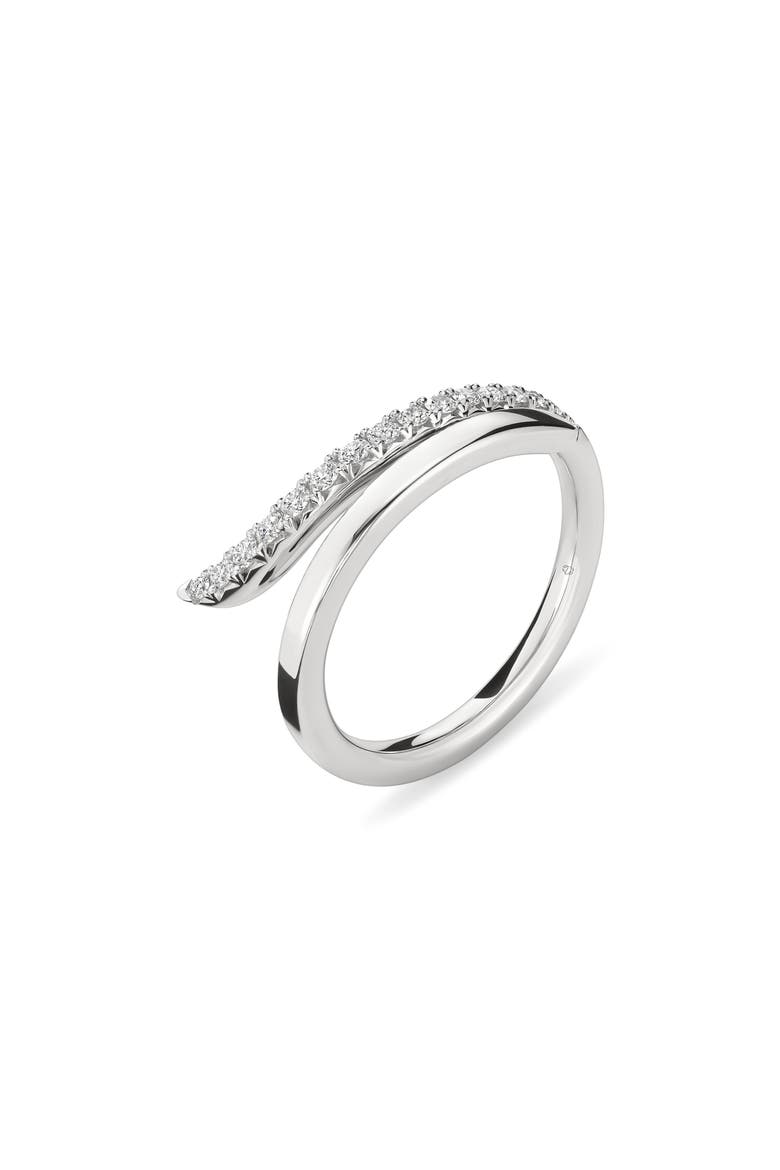 Vela French Cut Diamond Ring, Main, color, WHITE GOLD