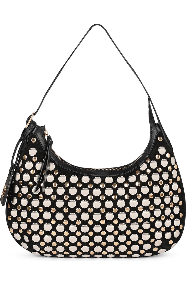 Rafe New York Alva Hobo Crossbody, Main, color, Black
