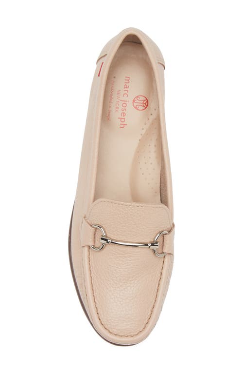 Marc Joseph New York Lane Ave Bit Loafer In Nude Grainy