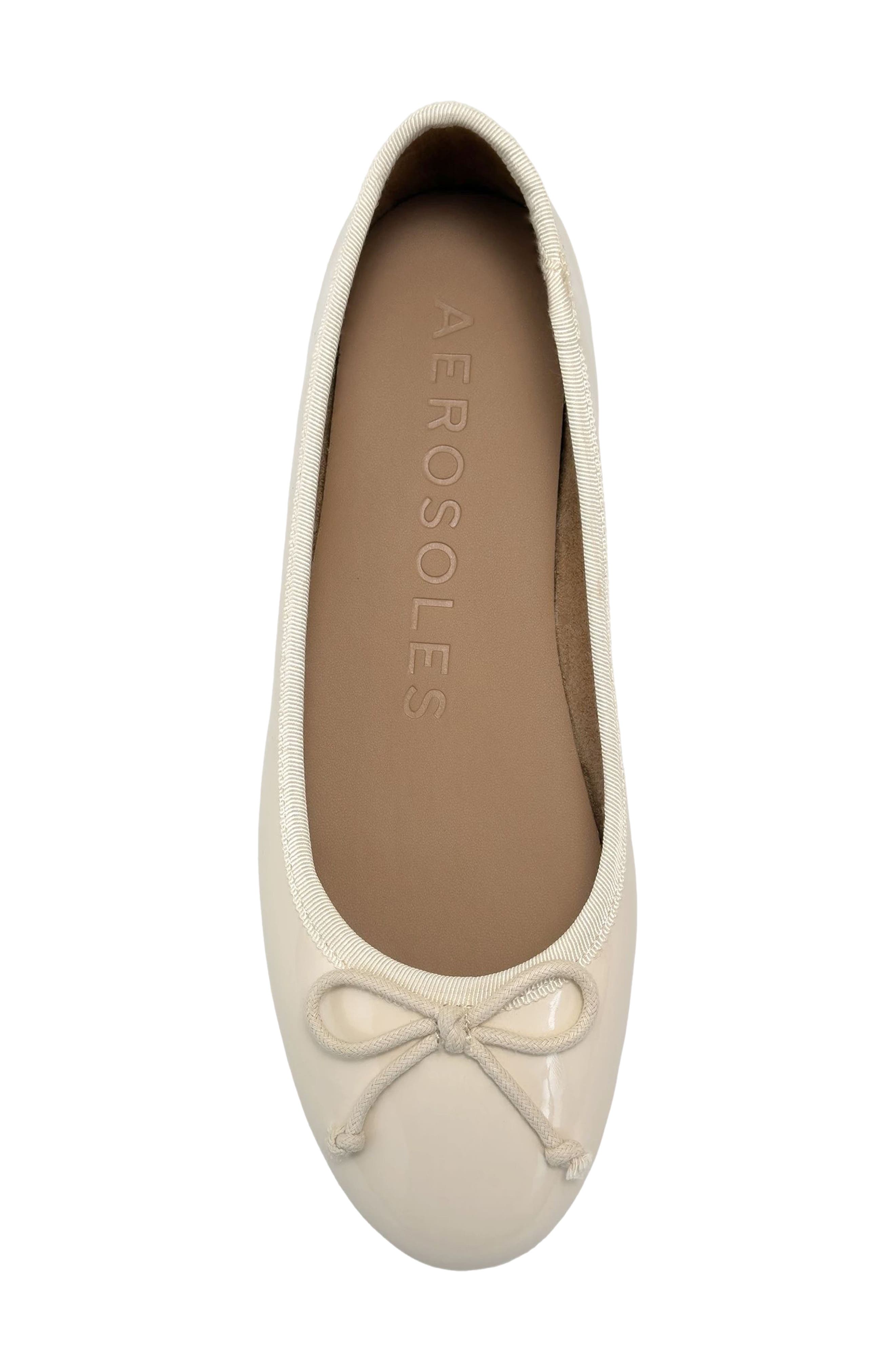 Homebet Raffia Woven Ballet Flat, Alternate, color, EGGNOG