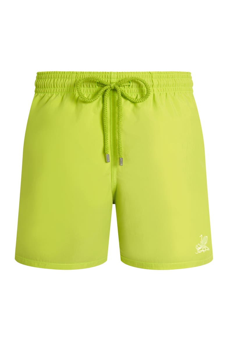 Men Swim Shorts Water-reactive Hypnoctopus, Main, color, Acid Lime