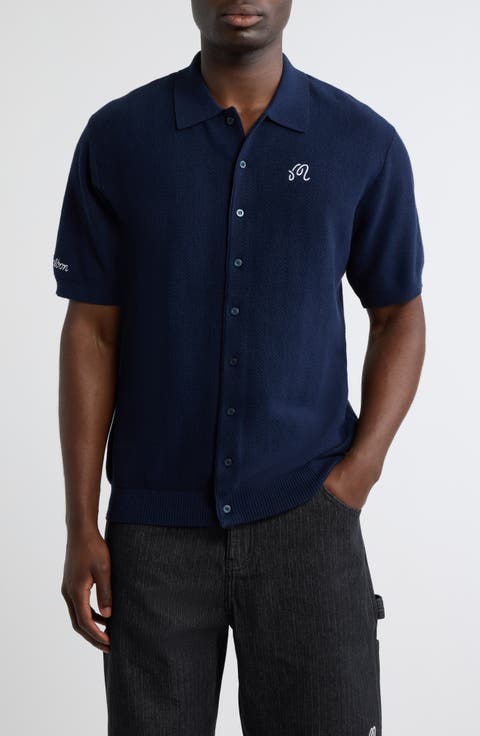 Crosscut Knit Polo
