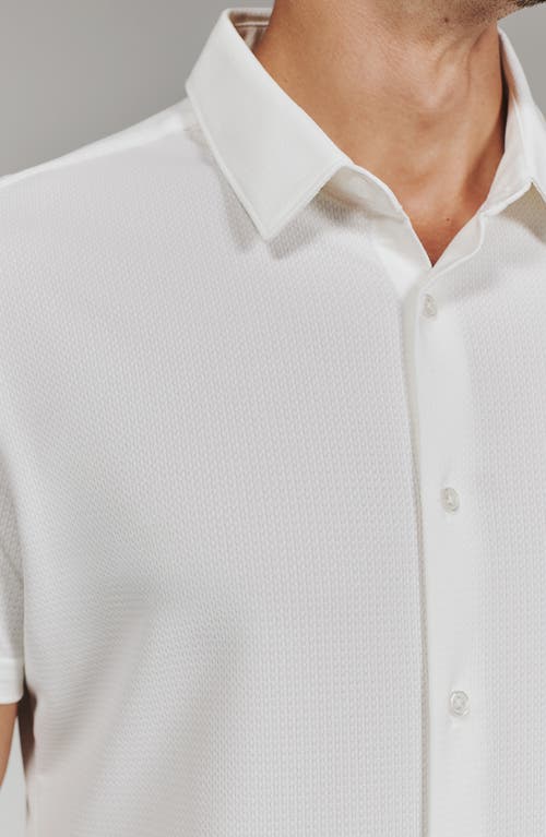 7 Diamonds Alldridge Short Sleeve Button-up Shirt In Gray
