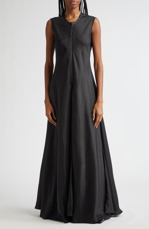 renaissance renaissance Malika Back Tie Maxi Dress in Black 