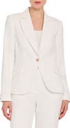 Tahari ASL One-Button Bouclé Blazer