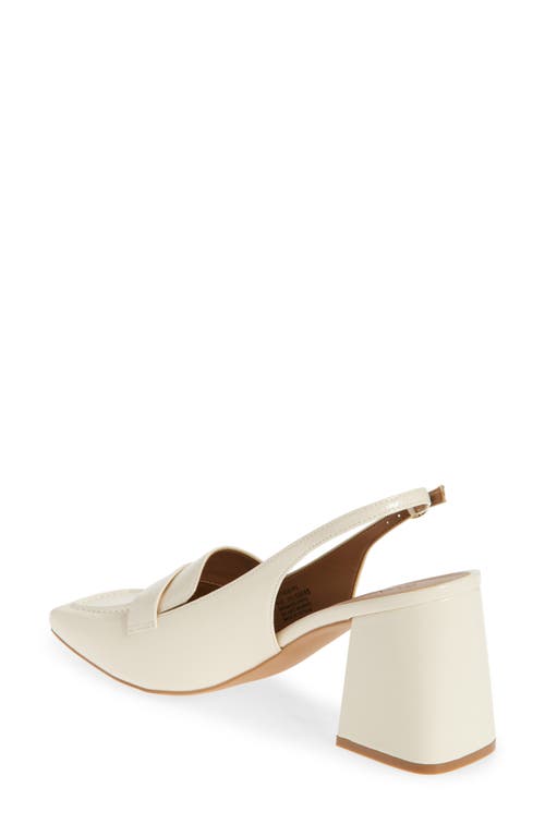 Nordstrom Rack Stasia Loafer Pump In Ivory Patent