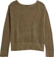 Sanctuary Cotton Open Knit Sweater
