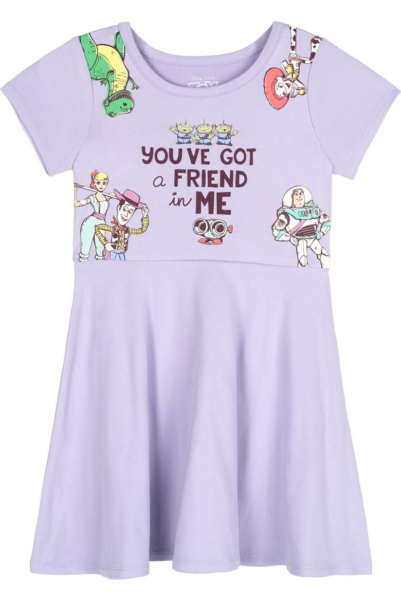 Toy Story 2-Pack Skater Dresses, Alternate, color, Lilac Cream