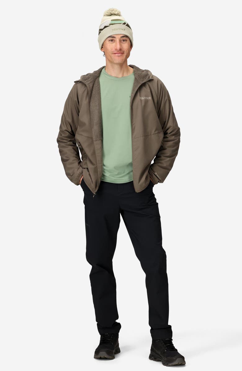 Marmot Aerothermal Hooded Jacket, Alternate, color, Claystone