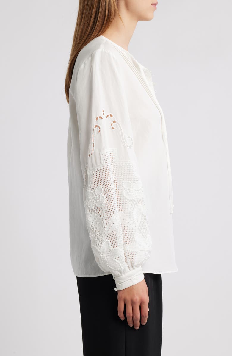 KOBI HALPERIN Juni Linen Shirt, Alternate, color, Ivory