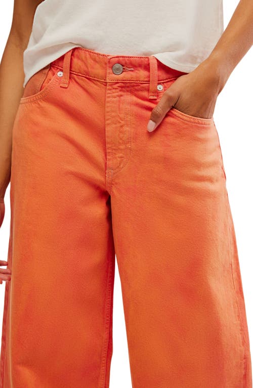 FREE PEOPLE FREE PEOPLE WATERFALLS BAGGY WIDE LEG DENIM JEANS