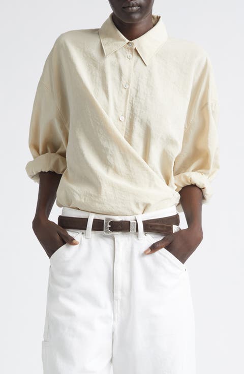 Twisted Silk Blend Shirt