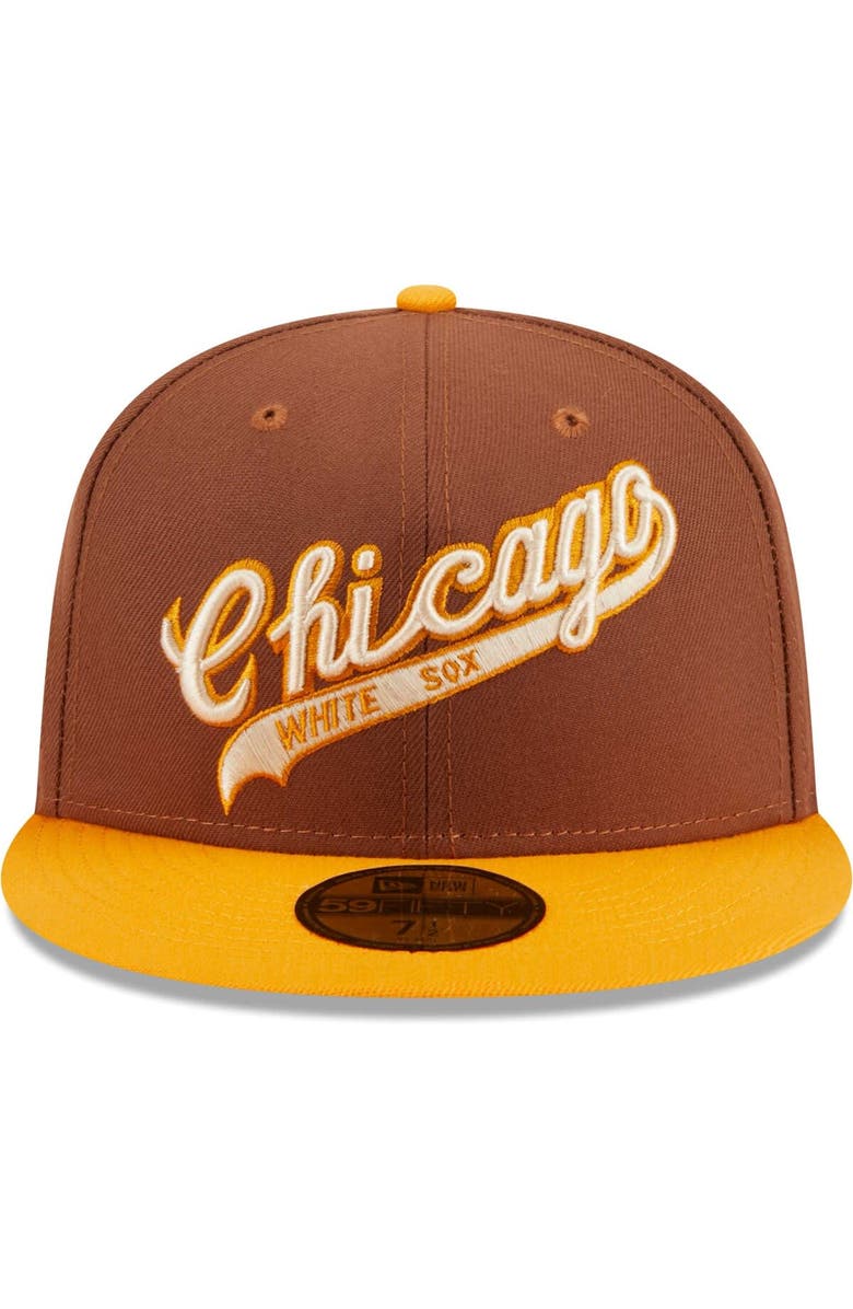 New Era Men's New Era Brown Chicago White Sox Tiramisu 59FIFTY Fitted Hat, Alternate, color, Brown