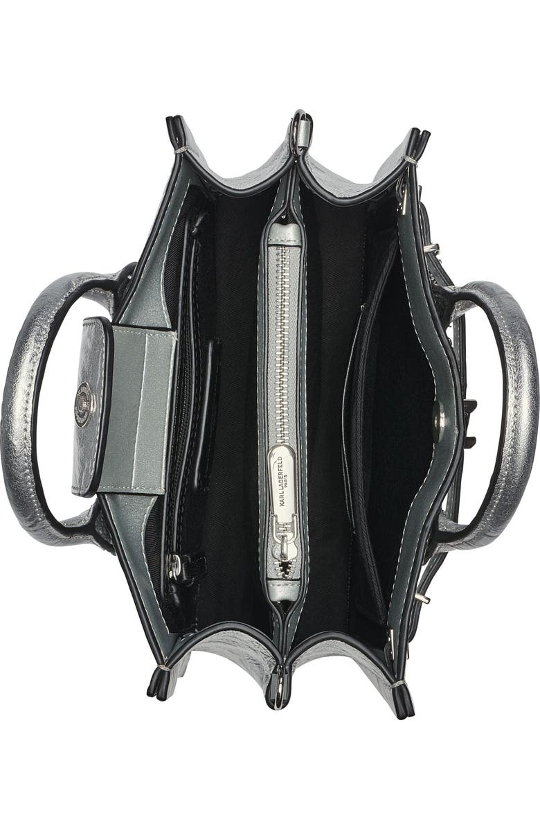 KARL LAGERFELD PARIS Cerise Crossbody, Alternate, color, Pearl /Silver