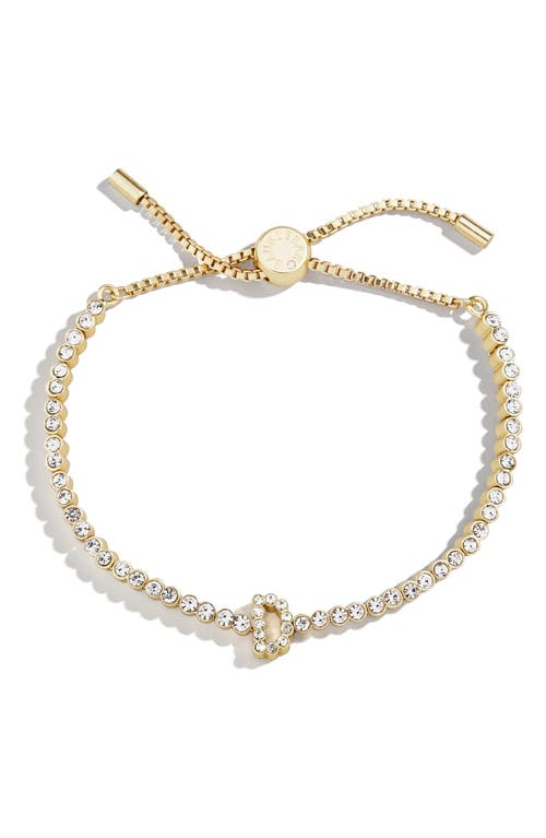 Baublebar Initial Slider Bracelet In Clear D