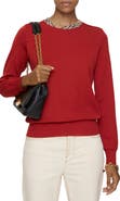 Burberry Check Trim Wool Sweater