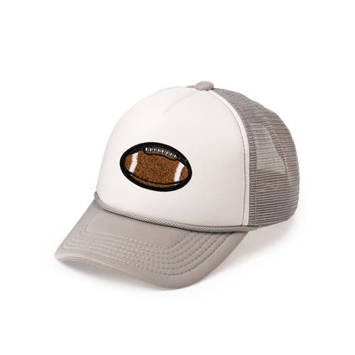 Sweet Wink Football Patch Trucker Hat In Gray