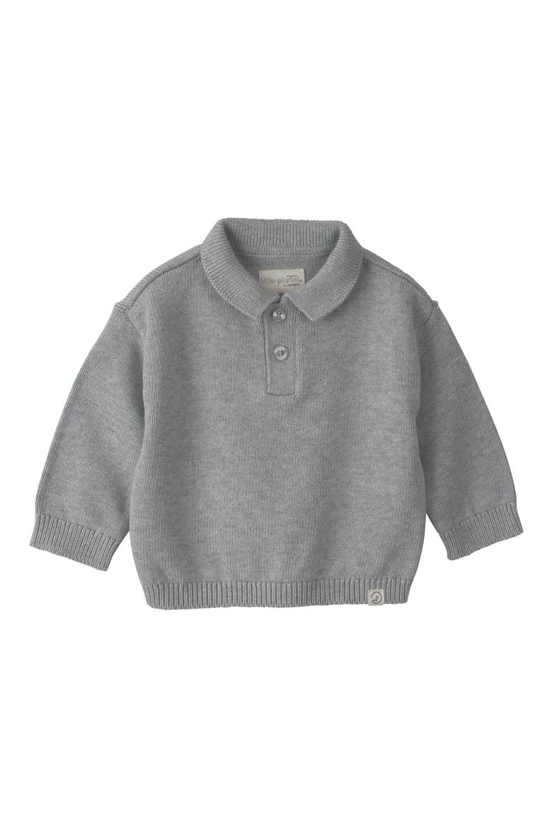 Organic Cotton Polo Sweater, Main, color, LP GREY