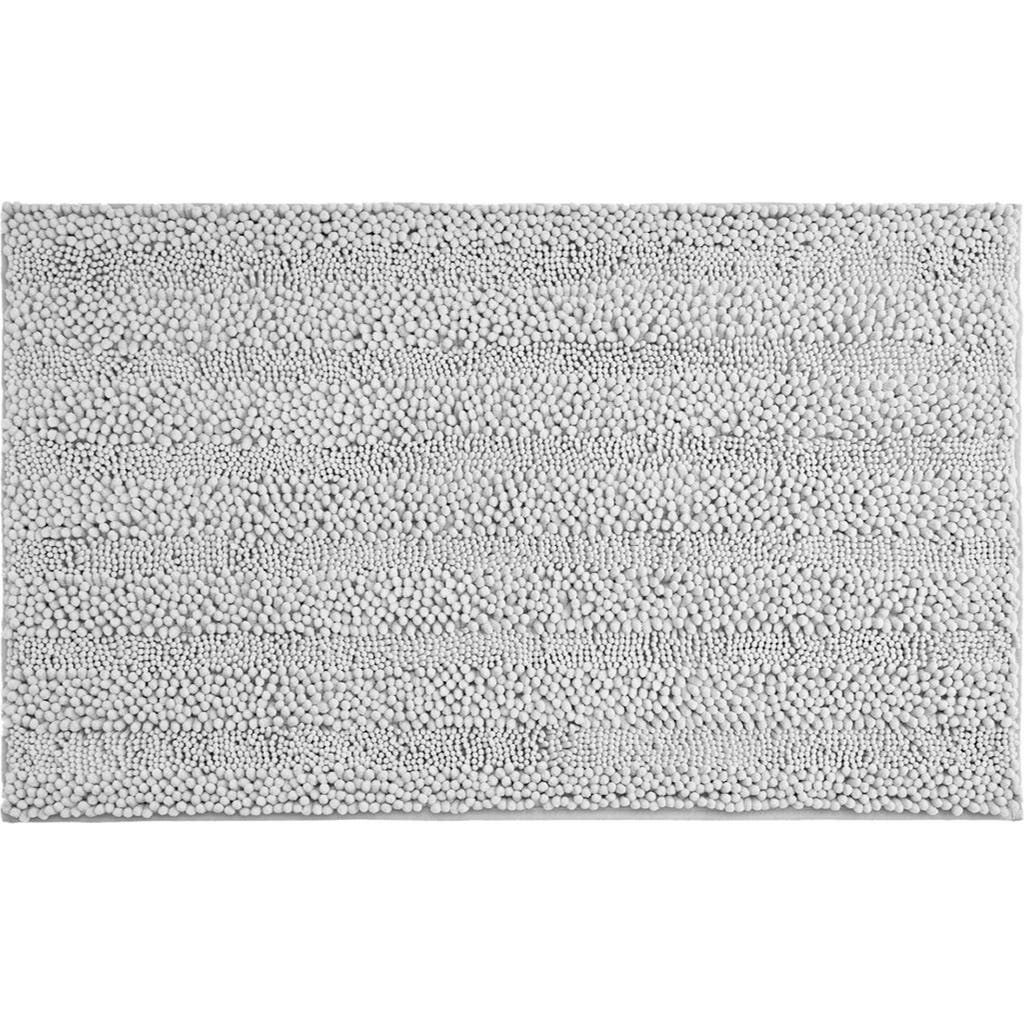 Laura Ashley Astor 27-inch Chenille Bath Mat In Light Grey