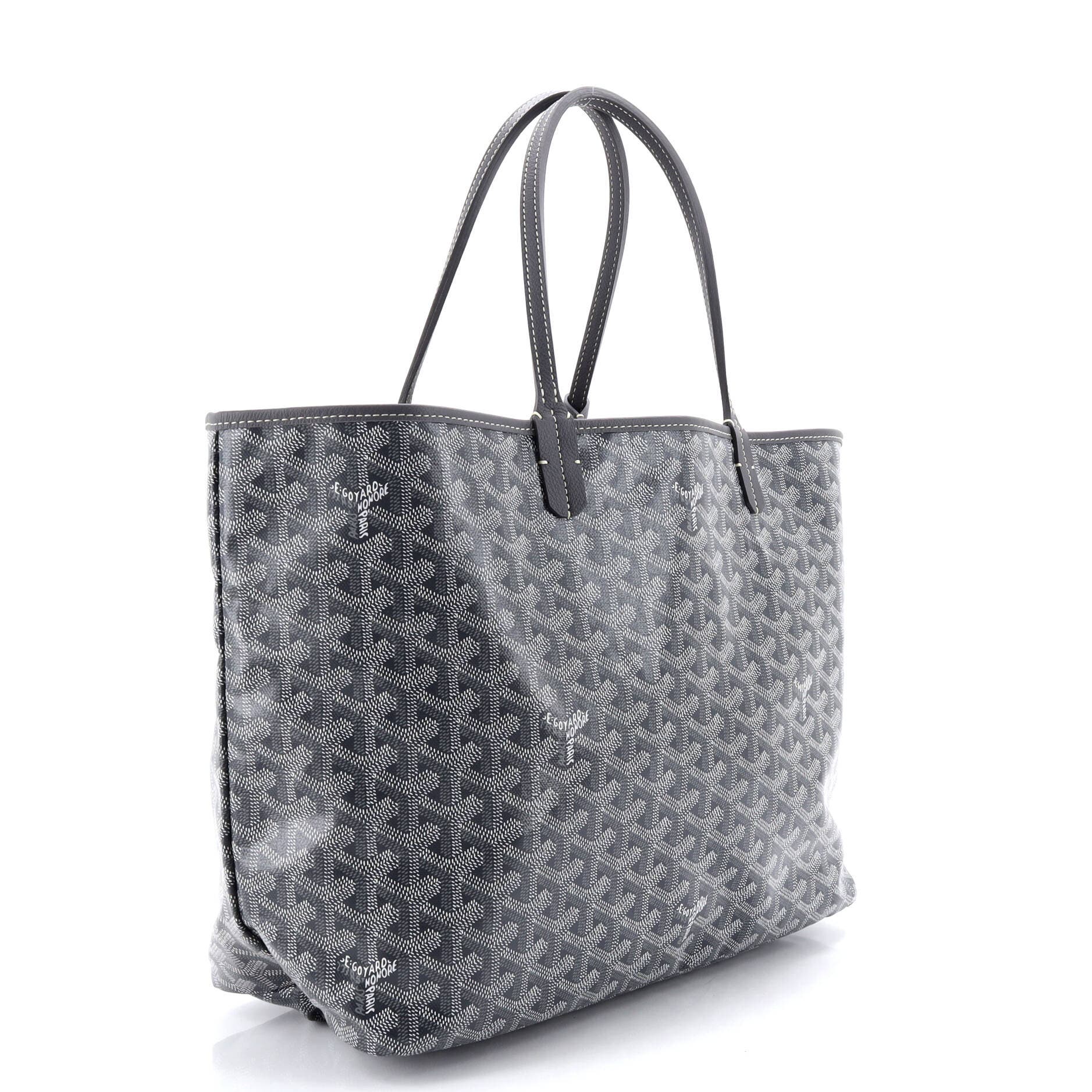 Pre-Owned Goyard Saint Louis Tote Coated Canvas PM, Alternate, color, Gray