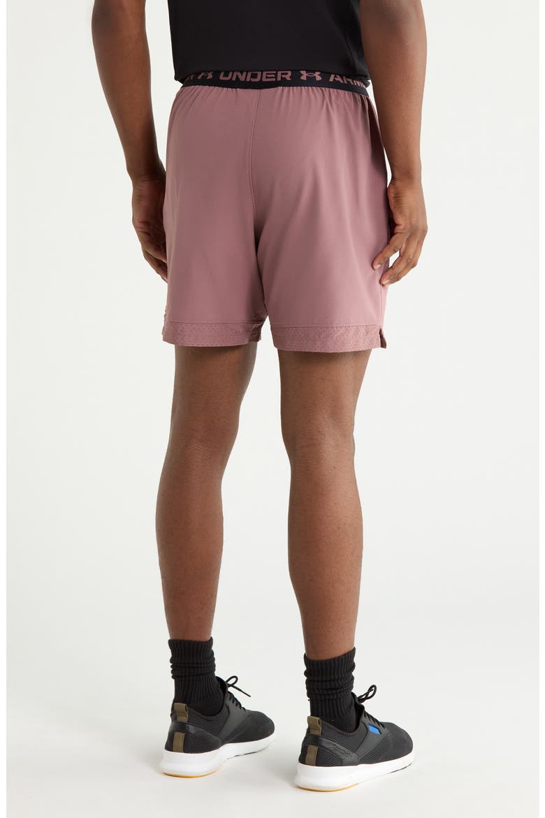 UA Vanish Woven 6-Inch Athletic Shorts, Alternate, color, 651 MAROON MIST